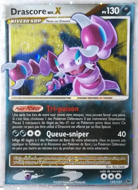 Drascore, carte Pokémon PL 123 — extension Platine