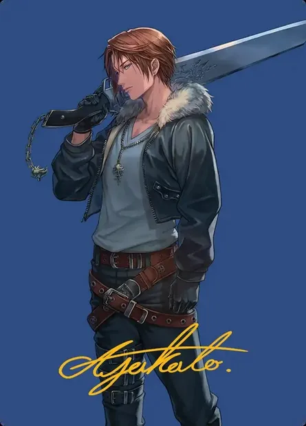 Squall, SeeD Mercenary // Squall, SeeD Mercenary, carte Magic AFIN 47 — extension Final Fantasy Art Series