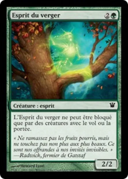 Esprit du verger, carte Magic ISD 198 — extension Innistrad