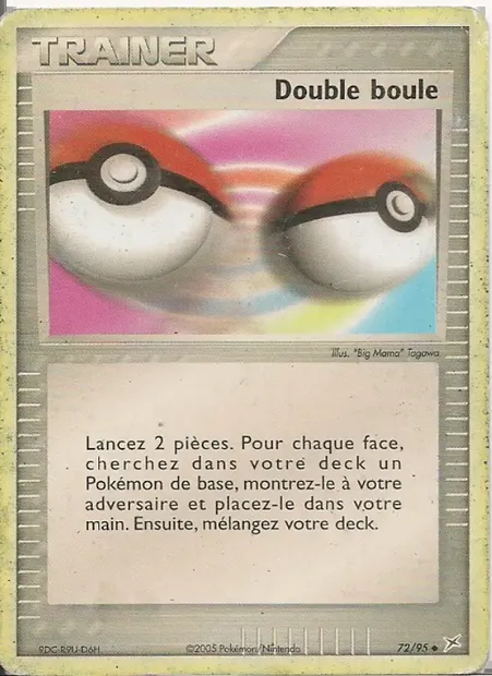 Double boule, carte Pokémon MA 72 — extension EX Team Magma vs Team Aqua