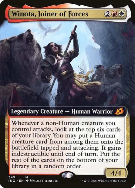 Winota, unisseuse de forces, carte Magic IKO 349 — extension Ikoria: Lair of Behemoths