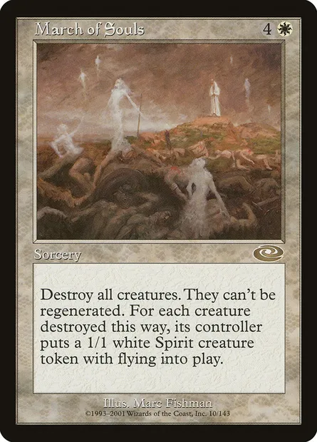Marche des esprits, carte Magic PLS 10 — extension Planeshift