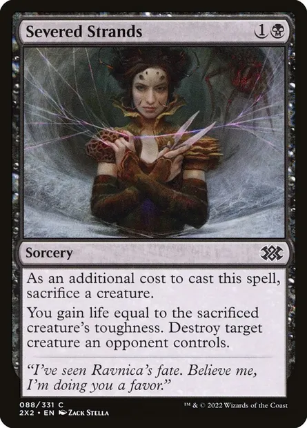 Severed Strands, Magic card 2X2 88 — Double Masters 2022 set