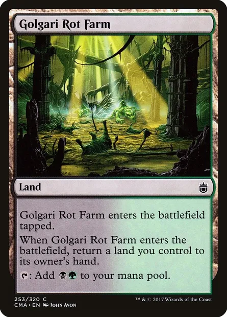 Golgari Rot Farm, Magic card CMA 253 — Commander Anthology set