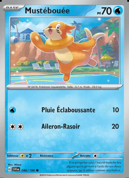 Mustébouée, carte Pokémon SVI 046 — extension Écarlate et Violet