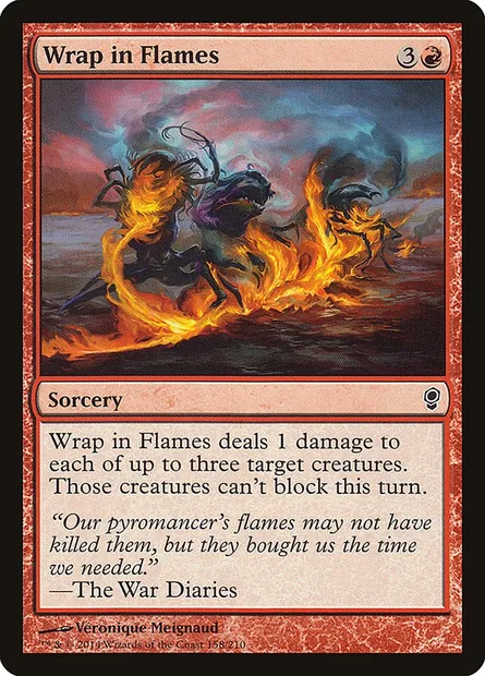 Wrap in Flames, Magic card CNS 158 — Conspiracy set