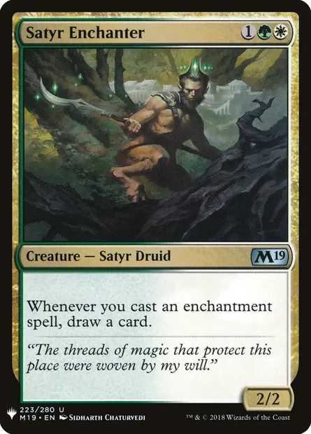 Satyr Enchanter, Magic card PLST M19-223 — The List set
