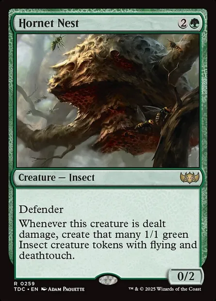 Hornet Nest, Magic card TDC 259 — Tarkir: Dragonstorm Commander set