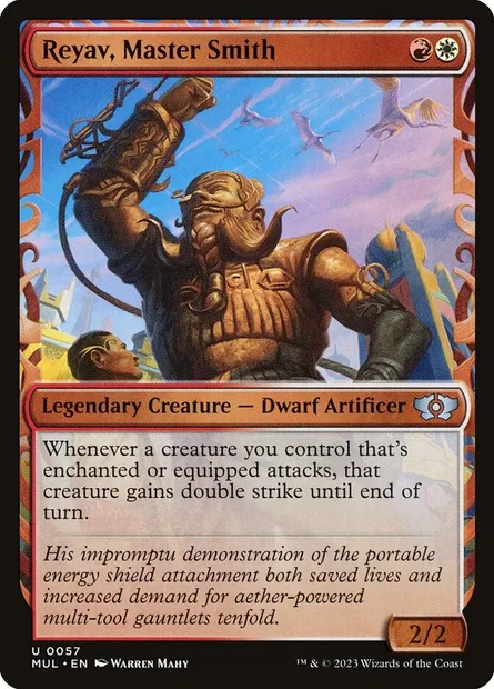 Reyav, Master Smith, Magic card MUL 57 — Multiverse Legends set