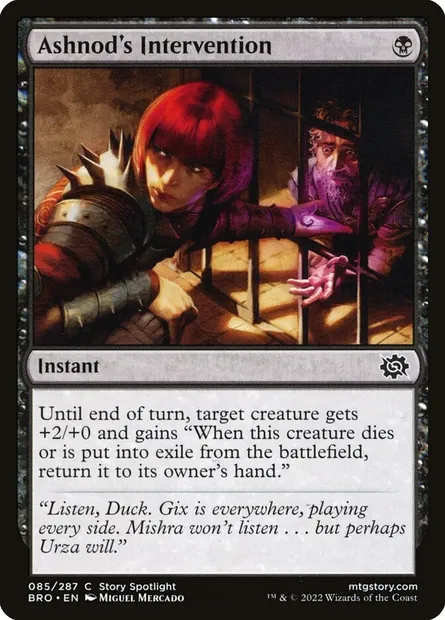 Ashnod's Intervention, Magic card BRO 85 — The Brothers' War set