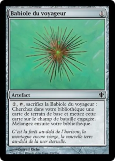 Babiole du voyageur, carte Magic C13 270 — extension Commander 2013