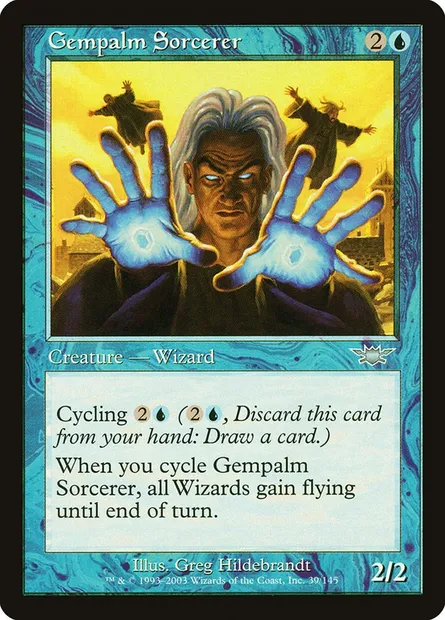 Gempalm Sorcerer, Magic card LGN 39 — Legions set