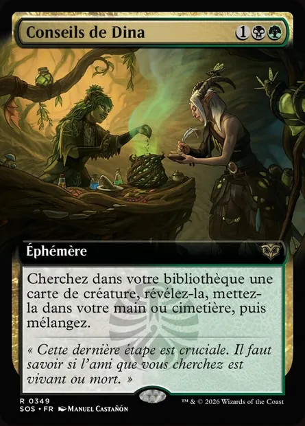 Conseils de Dina, carte Magic SOS 349 — extension Secrets of Strixhaven
