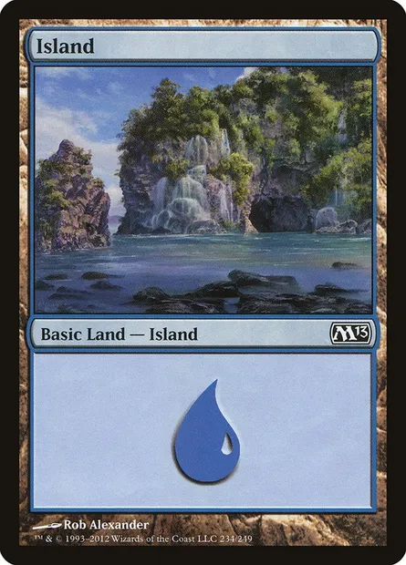 Island, Magic card M13 234 — Magic 2013 set