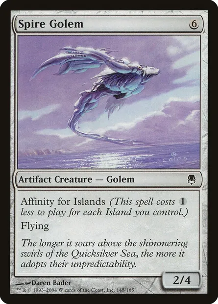 Spire Golem, Magic card DST 145 — Darksteel set