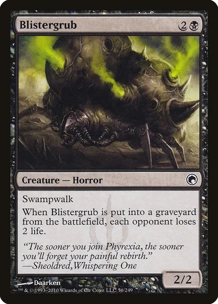 Blistergrub, Magic card SOM 56 — Scars of Mirrodin set