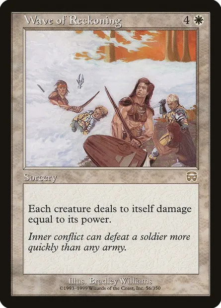 Wave of Reckoning, Magic card MMQ 56 — Mercadian Masques set