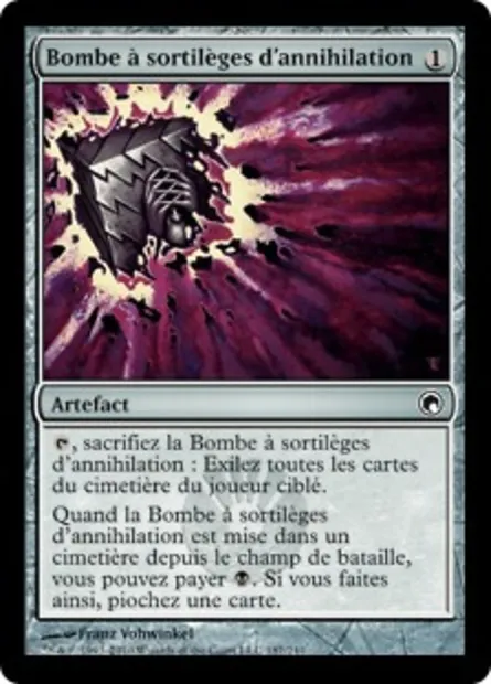 Bombe à sortilèges d'annihilation, carte Magic SOM 187 — extension Cicatrices de Mirrodin
