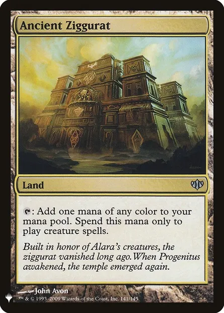 Ancient Ziggurat, Magic card PLST CON-141 — The List set