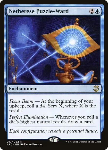 Netherese Puzzle-Ward, Magic card AFC 17 — Forgotten Realms Commander set