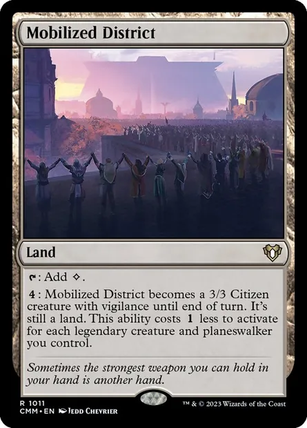 Mobilized District, Magic card CMM 1011 — Commander Masters set