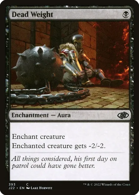 Dead Weight, Magic card J22 393 — Jumpstart 2022 set