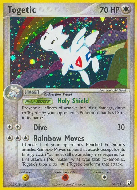 Togetic, carte Pokémon TRR 14 — extension Team Rocket Returns