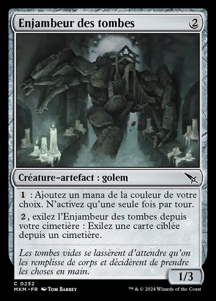 Enjambeur des tombes, carte Magic MKM 252 — extension Murders at Karlov Manor
