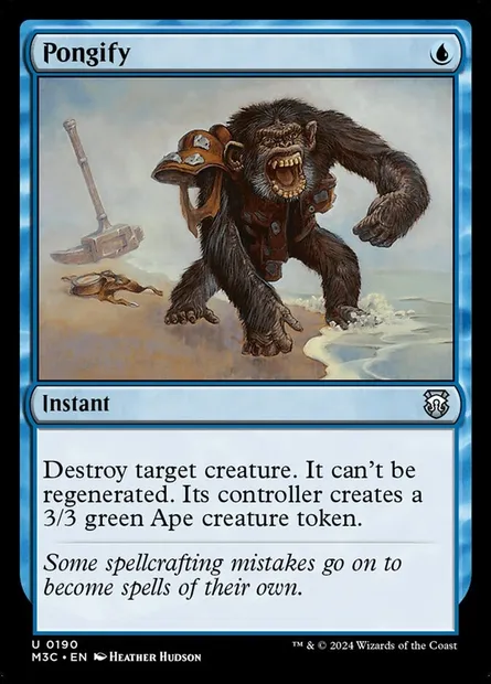 Pongify, Magic card M3C 190 — Modern Horizons 3 Commander set