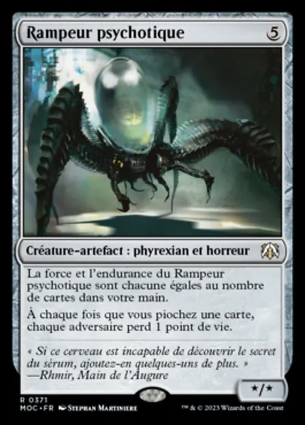 Rampeur psychotique, carte Magic MOC 371 — extension March of the Machine Commander