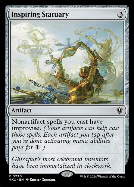 Inspiring Statuary, Magic card MKC 230 — Murders at Karlov Manor Commander set