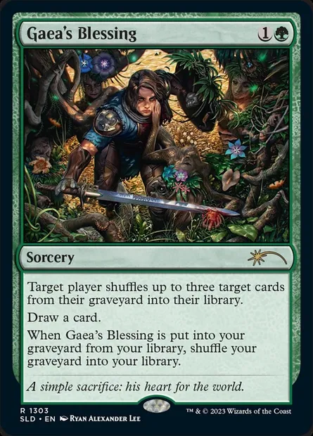 Gaea's Blessing, Magic card SLD 1303 — Secret Lair Drop set
