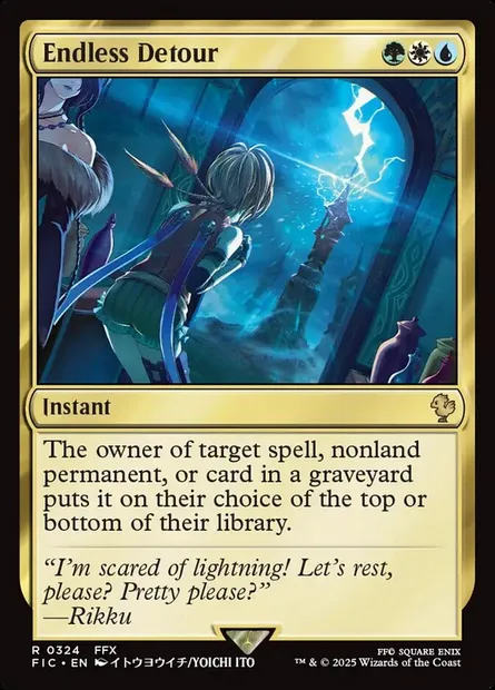 Endless Detour, Magic card FIC 324 — Final Fantasy Commander set