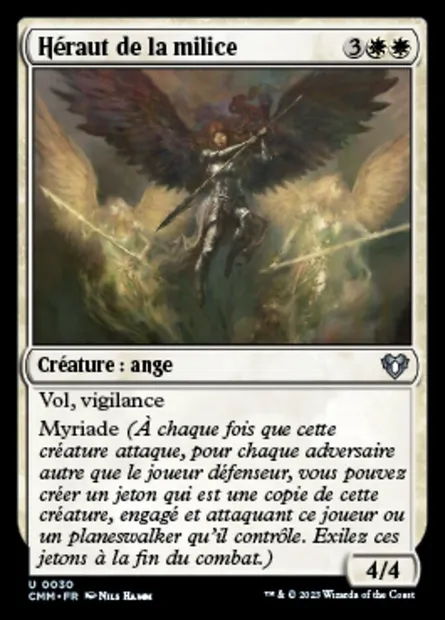 Héraut de la milice, carte Magic CMM 30 — extension Commander Masters