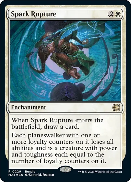 Spark Rupture, Magic card MAT 229 — March of the Machine: The Aftermath set