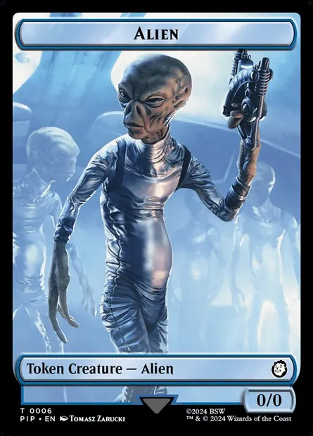 Alien, carte Magic TPIP 6 — extension Fallout Tokens