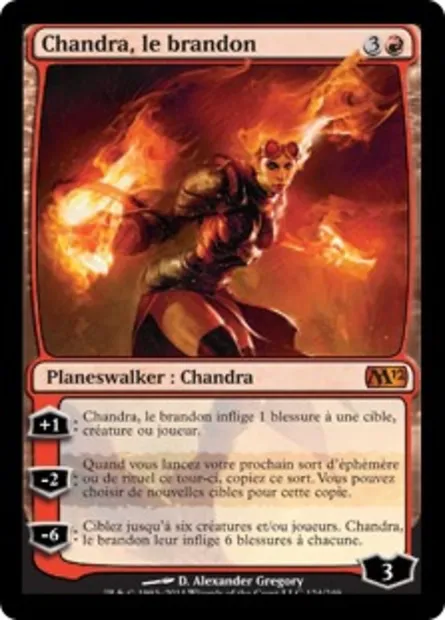 Chandra, le brandon, carte Magic M12 124 — extension Magic 2012