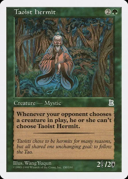 Taoist Hermit, Magic card PTK 150 — Portal Three Kingdoms set