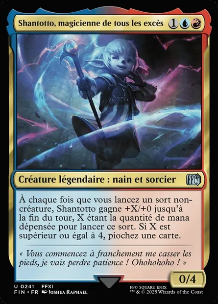 Shantotto, magicienne de tous les excès, carte Magic FIN 241 — extension Final Fantasy
