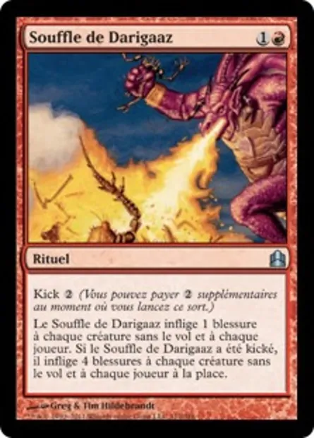 Souffle de Darigaaz, carte Magic CMD 112 — extension Commander 2011