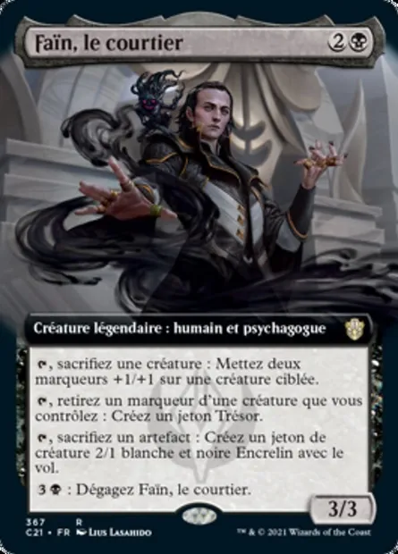 Faïn, le courtier, carte Magic C21 367 — extension Commander 2021