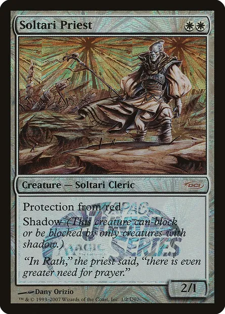 Soltari Priest, Magic card PJAS 1U07 — Junior APAC Series set