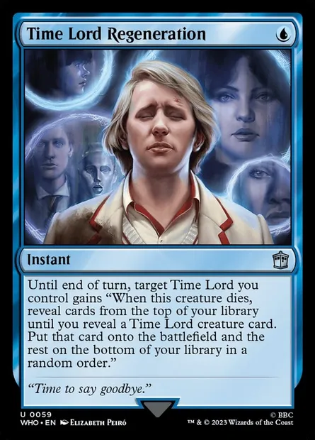 Time Lord Regeneration, Magic card WHO 59 — Doctor Who set