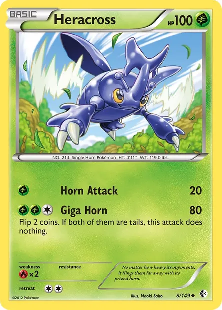 Heracross, Pokémon card BCR 8 — Boundaries Crossed set