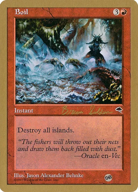 Boil, Magic card WC98 bs165sb — World Championship Decks 1998 set