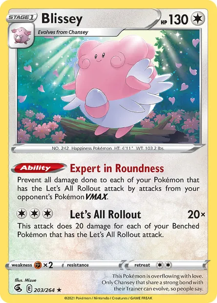 Blissey, Pokémon card FST 203 — Fusion Strike set