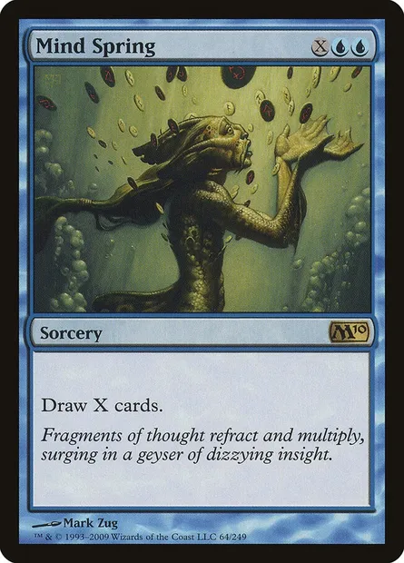 Mind Spring, Magic card M10 64 — Magic 2010 set