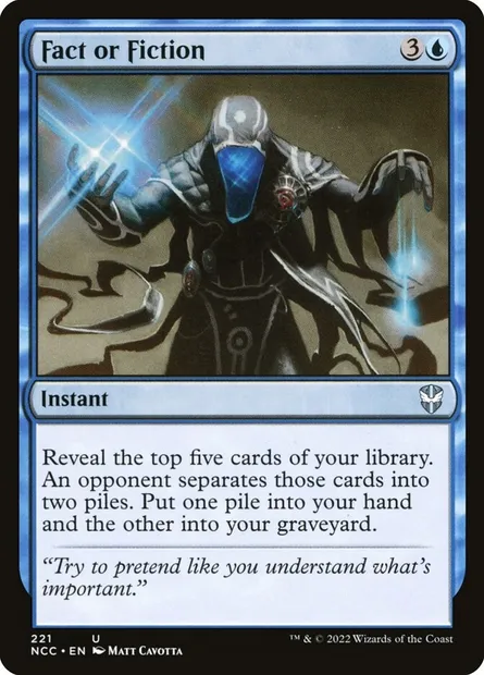 Fact or Fiction, Magic card NCC 221 — New Capenna Commander set