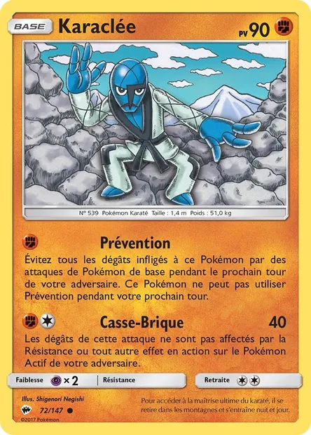 Karaclée, carte Pokémon BUS 72 — extension Ombres Ardentes