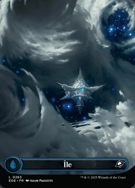 Île, carte Magic EOE 263 — extension Edge of Eternities
